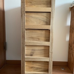 収納、５段、グリーン系、木製の画像