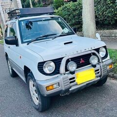 【まもなく終了】パジェロミニ☆VR-II☆4WD☆ターボ☆白☆平...
