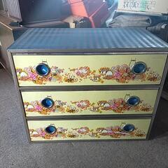 昔のスチールチェスト　引き出し　タンス