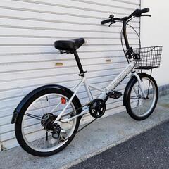 20インチ 外装6段変速 折りたたみ自転車 防犯登録料込!! [No.175]の画像