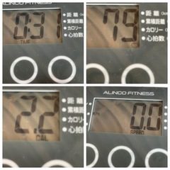 )ALINCO アルインコ コンフォートバイクⅡ AFB4309WX フィットネスバイク エアロバイク　折り畳み可　USEDの画像