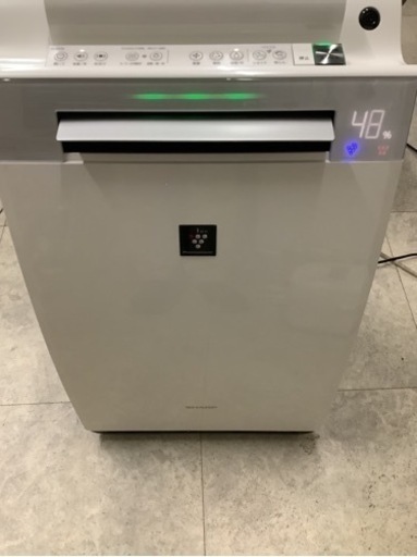 SHARP KI-EX75-W [高濃度プラズマクラスター25000 加湿空気清浄機（加湿20畳まで 空清34畳まで） ホワイト] リサイクルショップ宮崎屋　佐土原店　22.9.30F