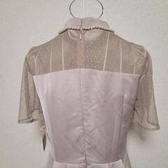 アンレクレ ワンピース パーティ ドレス パール くすみピンクの画像