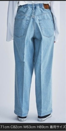 [!新品同様品!] [!定価29700円!] NEON SIGN WIDE DENIM SLACKS USED サイズ42-s