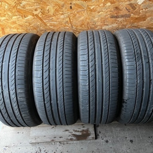 バリ山　Continental コンチネンタル　Contisportcontact 245/50R18 夏タイヤ 2013年製　18インチ