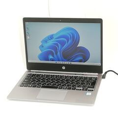  保証付 日本製 高速SSD 12.5型 ノートパソコン HP Folio G1 中古美品 第6世代 CoreM 8GB 無線 Wi-Fi Webカメラ Windows11 Office