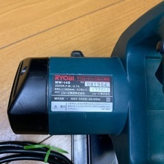 リョービ RYOBI 丸のこ ブレーキ付き MW-14S 刃は錆びてるのでおまけ扱いで。の画像