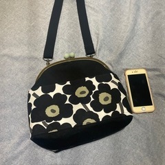 【美品】ハンドメイド マリメッコ ショルダーバッグの画像