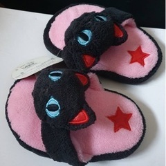 新品　ネコスリッパ　