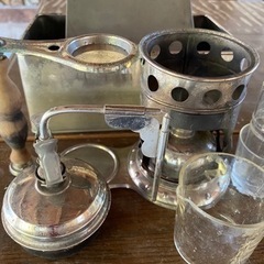 手持ちのアルコールランプ
