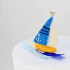羊毛フェルト一日教室♥羊毛で作る走るヨット♥動画付き手作りキットあり♥の画像