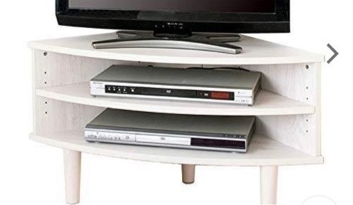 コーナー　テレビ台　ホワイト　美品