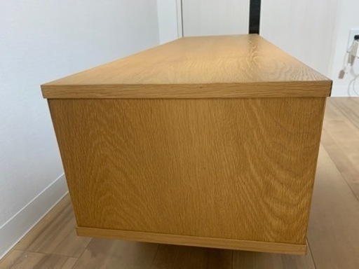 無印良品 【廃盤】 無印良品 オーク材 テレビボード 幅110 引き戸仕様