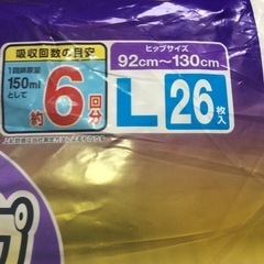 紙おむつLサイズ92センチから130センチ、１０００円速いもの勝ちの画像