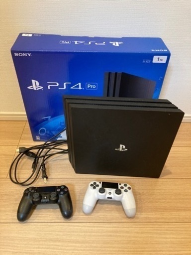 プレステ4 プロ PS4 PRO CUH7000 1TB SSD換装済み　コントローラー4個付　プレイステーション