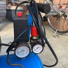 オイルレス　エアーコンプレッサー　AP-07 アサヒペン製　タンク24Lの画像