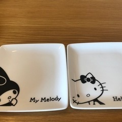ローソン ノベルティ お皿 5点まとめて♪キティーちゃん からあげくん マイメロディの画像