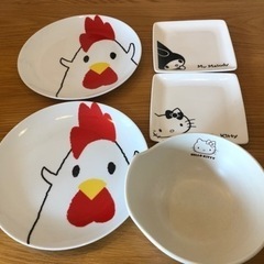 ローソン ノベルティ お皿 5点まとめて♪キティーちゃん からあ...