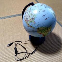 美品！ライトアップ地球儀