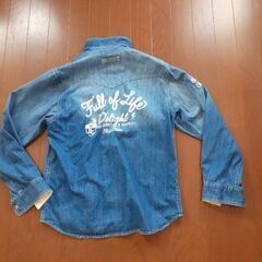 BLUE CROSS デニムシャツ　size Mの画像