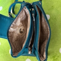美品　ブルー　ショルダーバックの画像