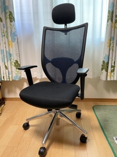 バルバーニ　ハイバックオフィスチェア ブルー&ブラック　DD-C777