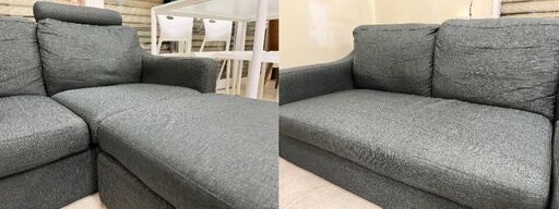 商談中　　★ローソファ★L字ソファ スツール ヘッド付き ソファ 家具 リビング 自室