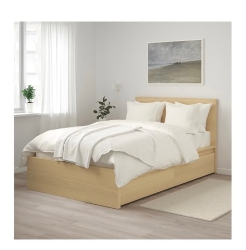 受け渡し決定　当日可能　セミダブルベッド　フレーム　IKEA 値下げ可能