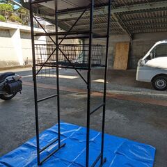 ランドリーラック伸縮 バスケット付きの画像