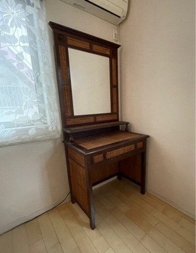 値下げ☆アジアン家具☆　鏡台（引出し付）ドレッサー