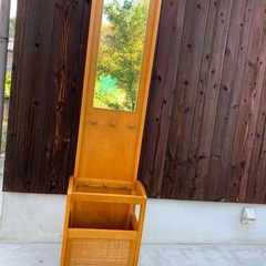 ミラー付き傘立て