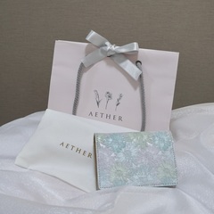 【未使用品】AETHER ミニ財布 グリーンの画像