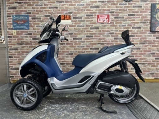 【超極上車検付新古美車♪側車付軽二輪登録！正真正銘普通免許仕様♪機関好調】 ピアッジオ MP3 yourban 300 動画有 検）フォコ トライク