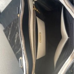 【PRADA】バイカラー サフィアーノ レザー ハンドバッグの画像