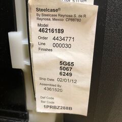 ✨🔔期間限定・特別価格🔔✨Steelcase／スチールケース リープチェア V2 背ブラウン ランバーサポート 可能肘 46216189の画像