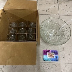 【昭和レトロ】フルーツポンチ　ボールグラスセット
