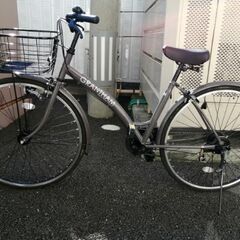 自転車　ママチャリ　27インチ　6段変速