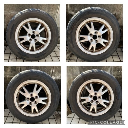 トヨタ・プリウス30・純正アルミホイル・タイヤ付き・15インチ・PCD100×5H・4本セット