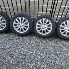 155/65R14　ホイル付きスタットレスタイヤ2000年9月製造4本