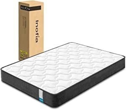 マットレス セミダブル 高反発　極厚22CM ベッド　体圧分散高密度ウレタン防臭