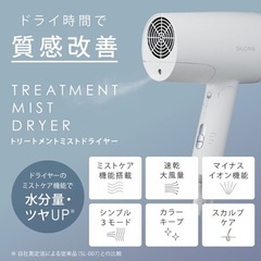 【新品未使用】SALONIA サロニア トリートメント ミスト ドライヤー ＆セラムセットの画像