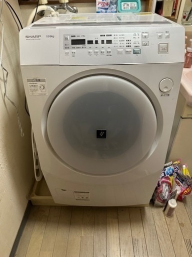シャープ ドラム式洗濯乾燥機 ES-V520 明日までの引き取り限定