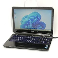 保証付 日本製 高速SSD Wi-Fi有 15.6型 ノートパソコン 富士通 AH53/G