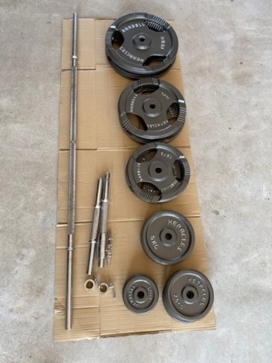 バーベル 100kgセット ダンベルシャフト付き 8,760円