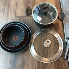 期間限定値下げ☆ティファール　鍋　IKEA蓋　セット