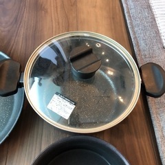 期間限定値下げ☆ティファール　鍋　IKEA蓋　セットの画像