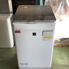 極美品 2022年7月購入 長期保証期限内【2022年製】 シャープ SHARP ES-PW11F-N [縦型洗濯乾燥機 洗濯11kg/乾燥6kg プラズマクラスター 除菌機能]