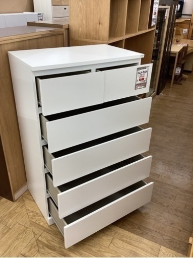 KJ-1【新入荷　リサイクル品】IKEA MALMハイチェスト　白