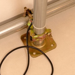 室内で使用していた単管パイプの画像