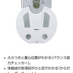 体脂肪率やBMIも計測できる、パナソニックの体重計、体組成バラン...